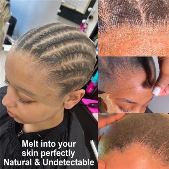 Real HD Wig Cap for Women, 24 Pieces Ultra-thin Invisible Brown - Picture 2 of 7